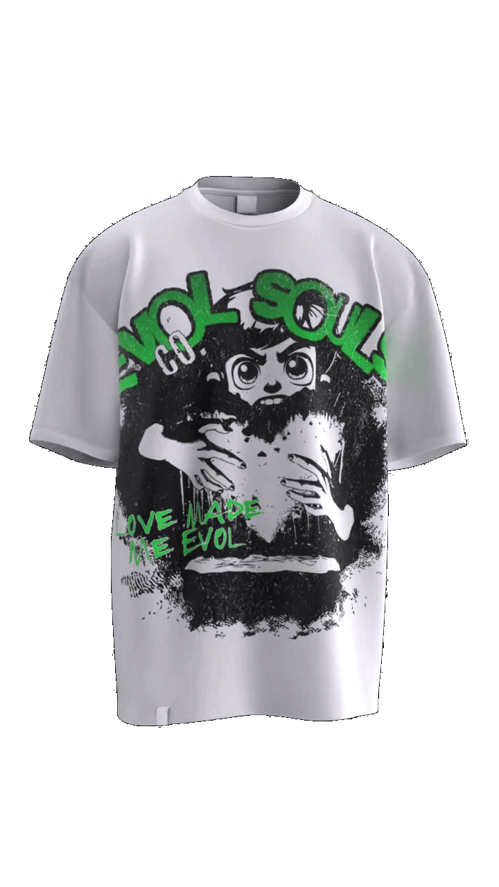 Green “Love made me Evol” Tee