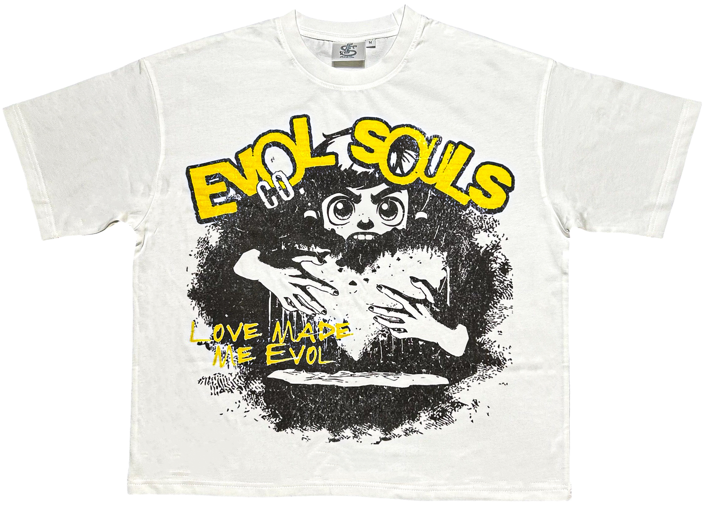 Yellow “Love made me Evol” Tee